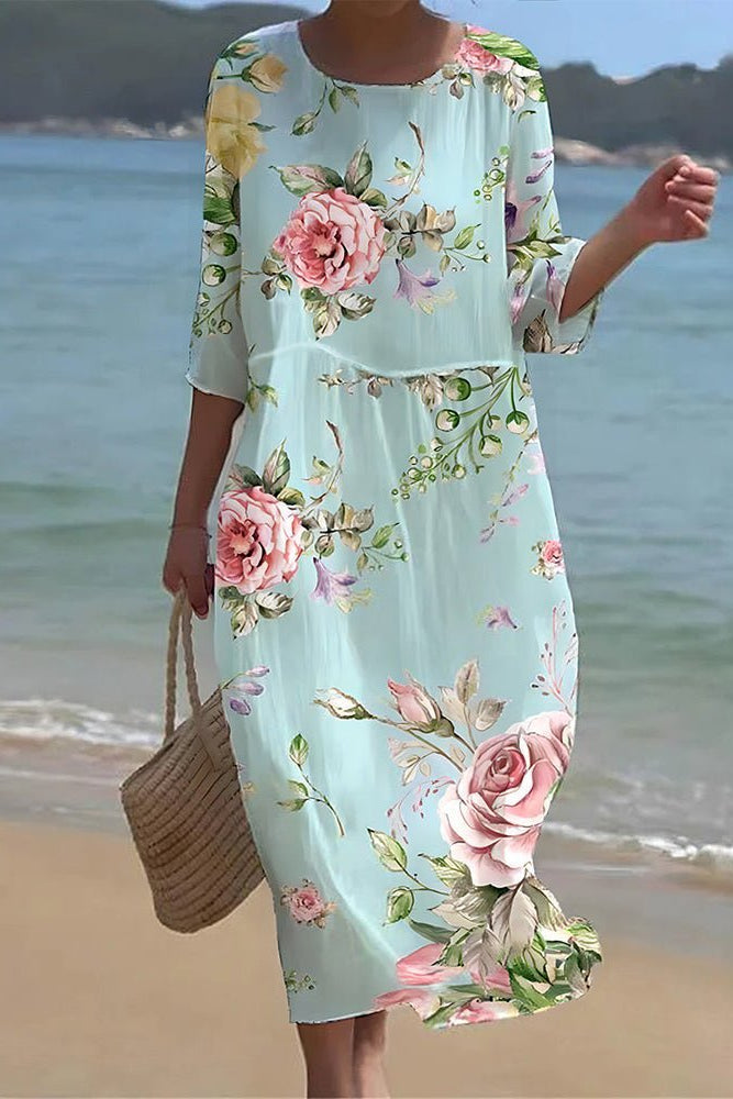 Georgia | Sunset Flower Dress