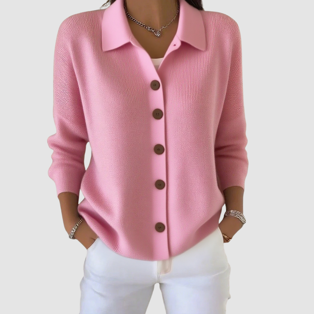 Livia - Button-Up Knit Cardigan