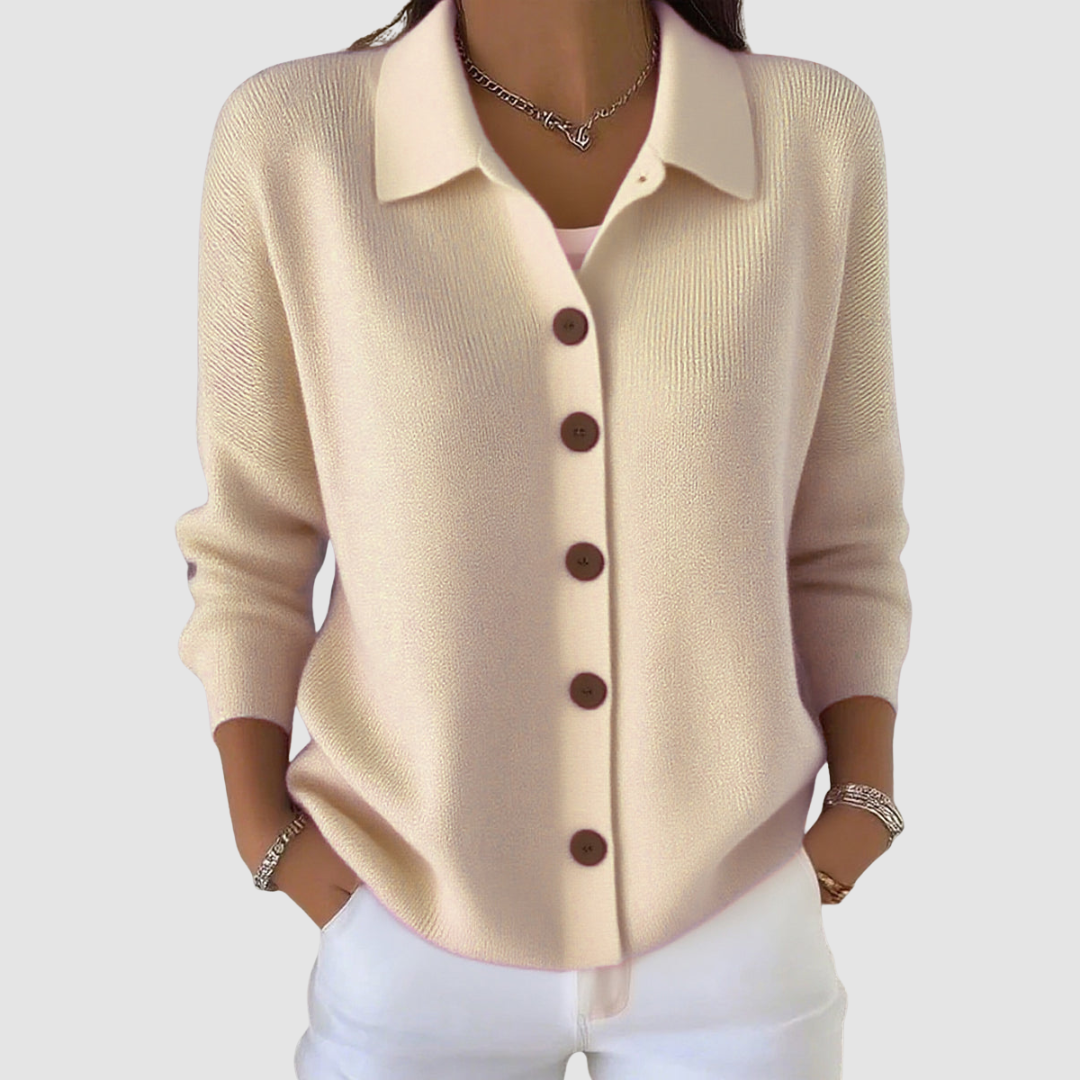 Livia - Button-Up Knit Cardigan