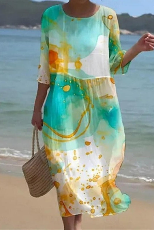 Georgia | Sunset Flower Dress