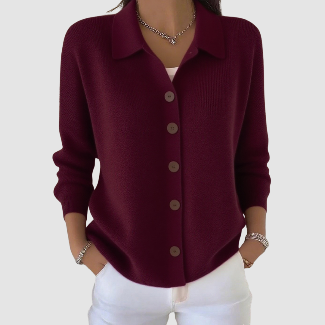 Livia - Button-Up Knit Cardigan