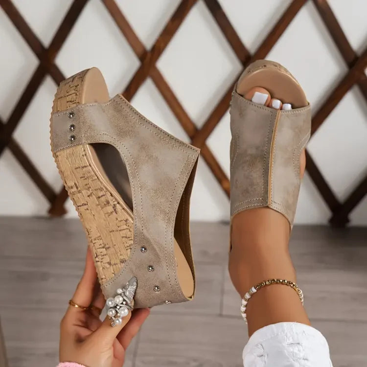 Zoe | Supportive Open-Toe Wedge Sandals
