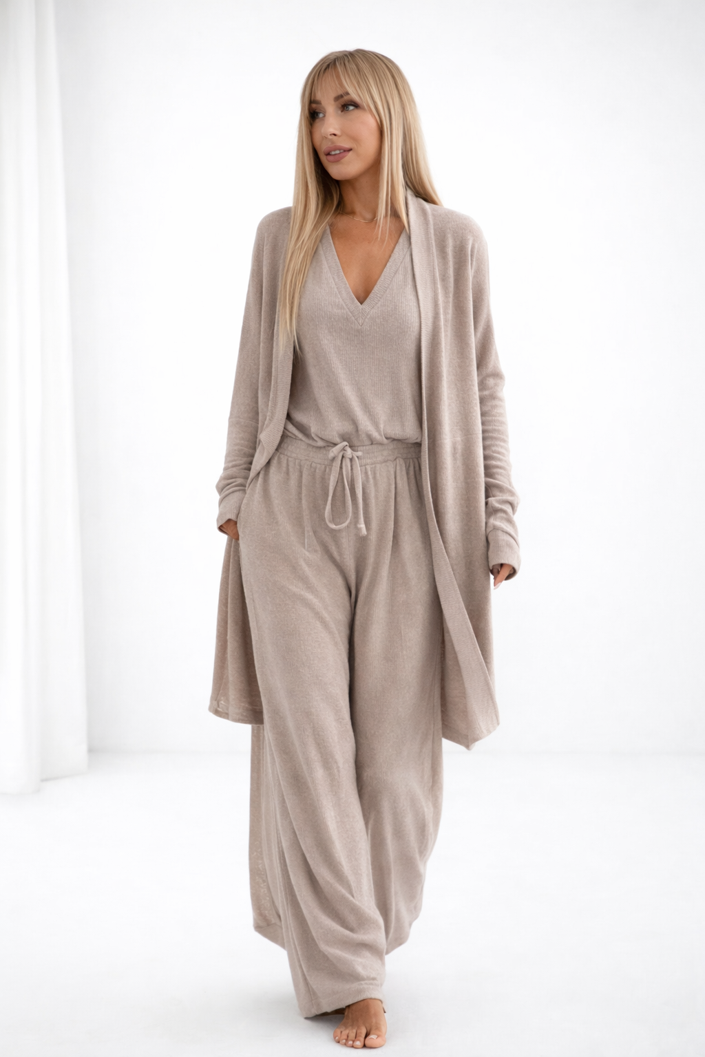 Elowen - Simple 3-Piece Cotton Lounge Set