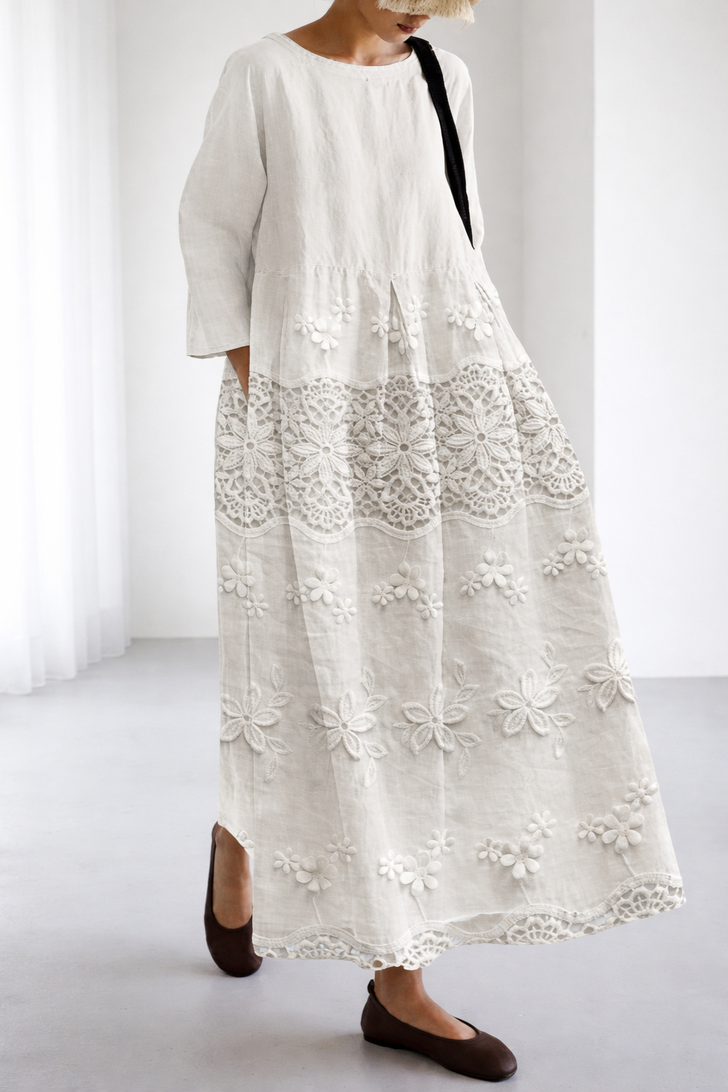 Elara - Lace Midi Dress