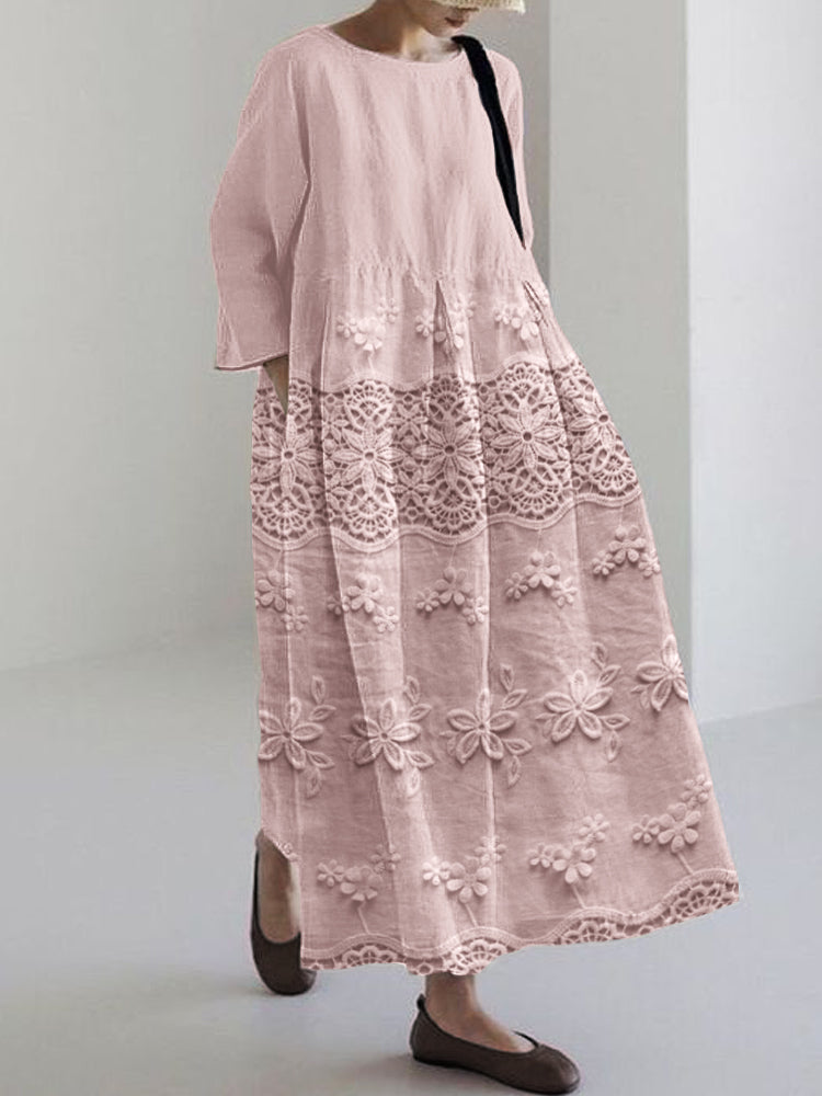 Elara - Lace Midi Dress
