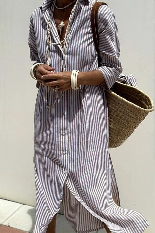 Maisie - Summer Dress with Elegant Stripes