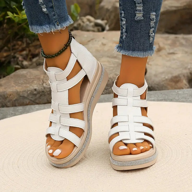 Ariana | Sparkling Open Wedge Sandals