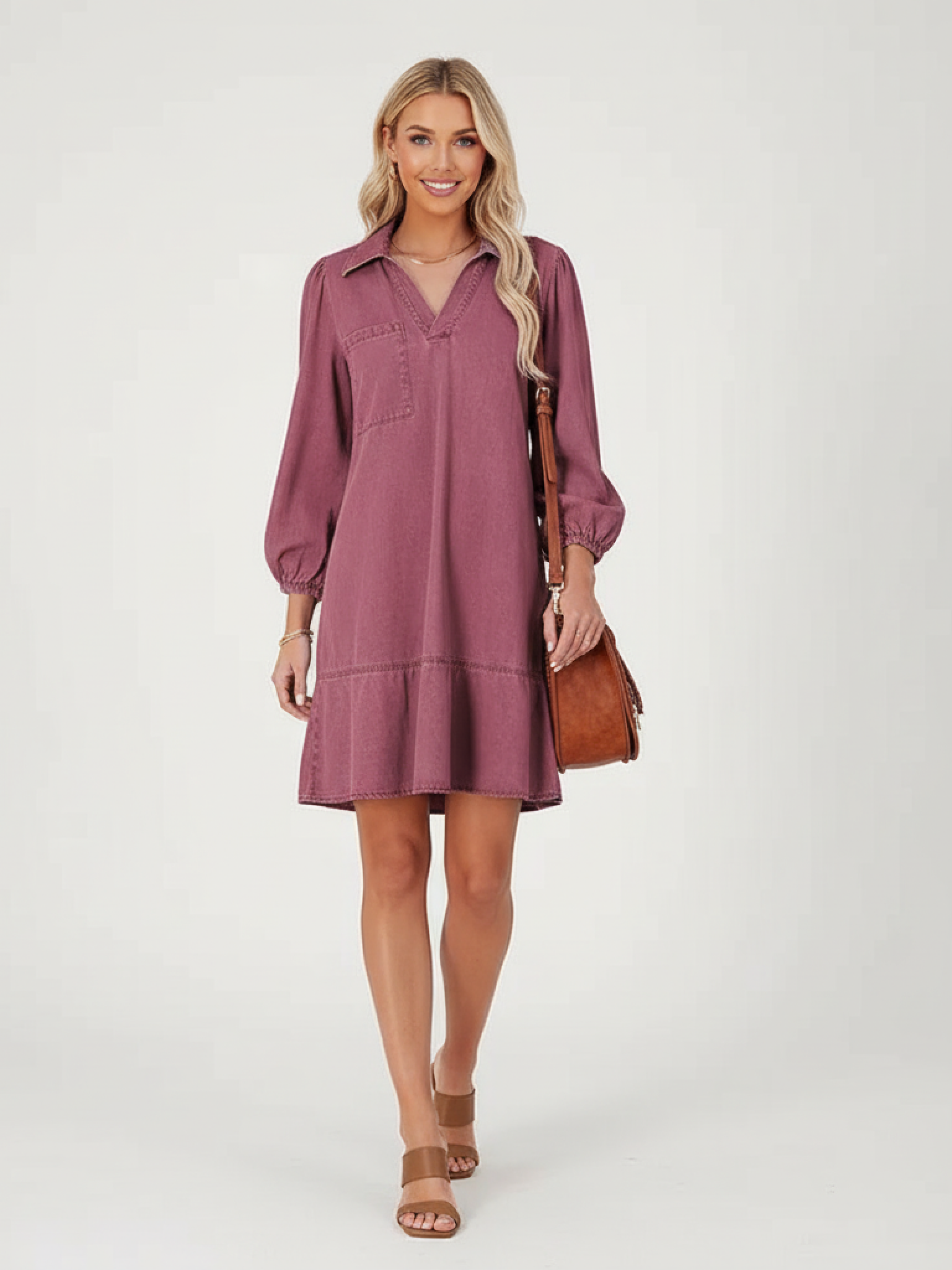 Aria - Denim Midi Dress