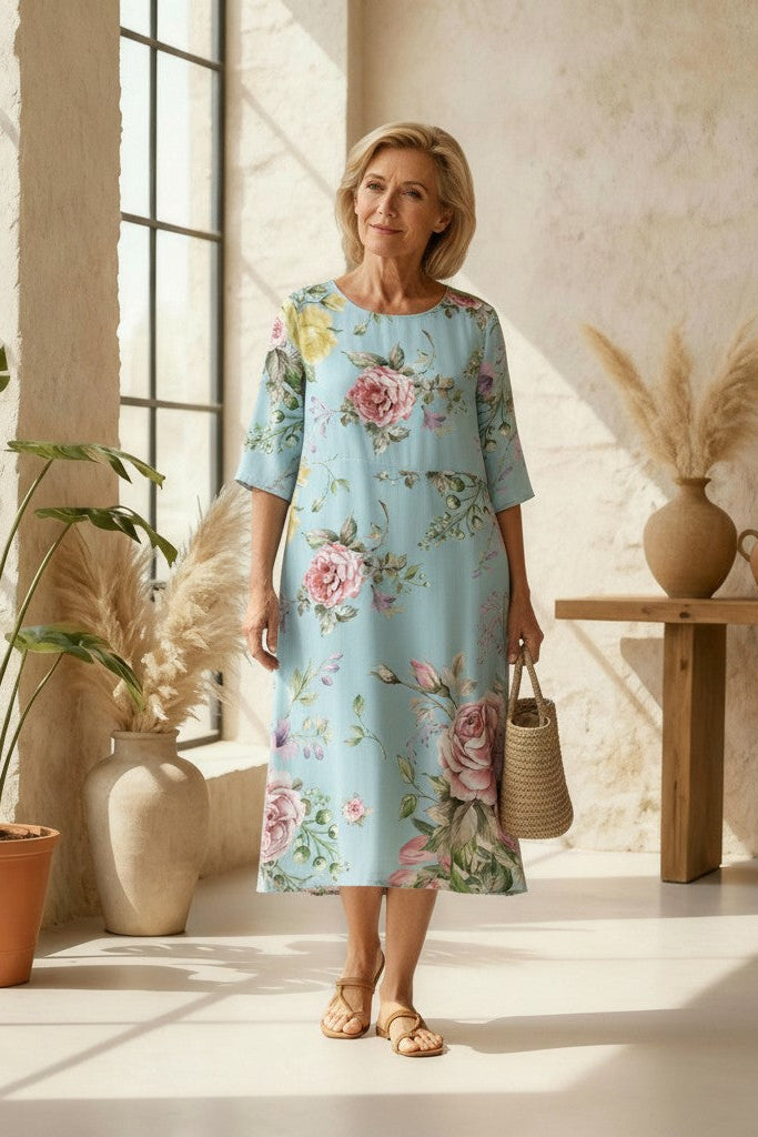 Georgia | Sunset Flower Dress